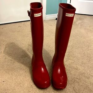 HUNTER Women's Original Tall Gloss Rain Boots